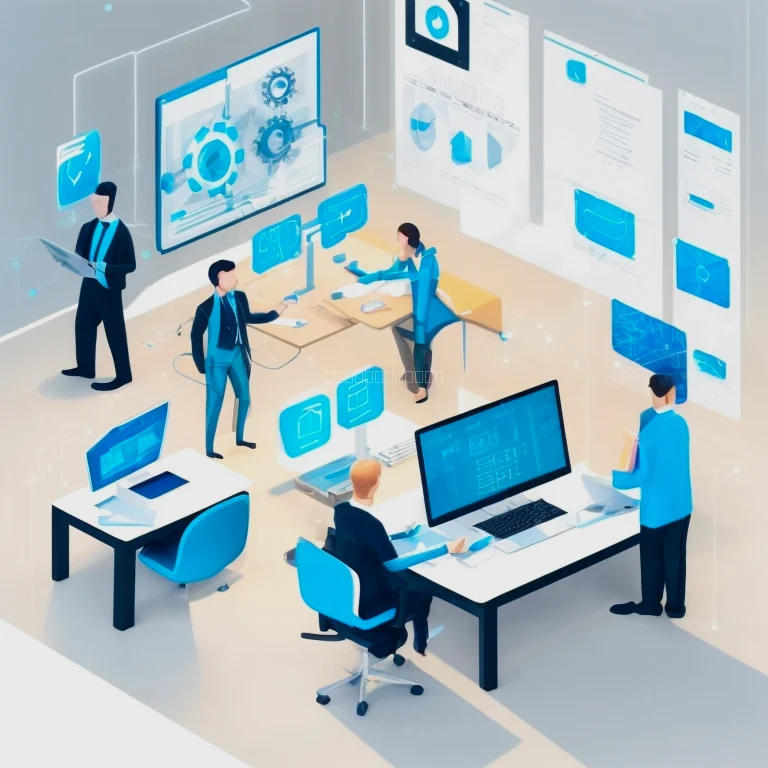 AI integration and automation concept illustrating advanced technology in business